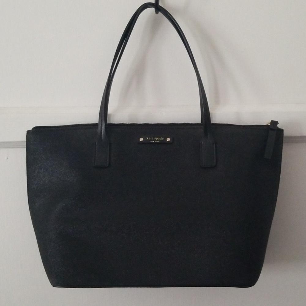 Glittery black Kate Spade handbag